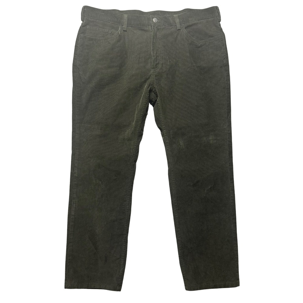 Brooks Brothers Mens Corduroy Pants Khaki‎ Green Straight Fit W40 L30 Preppy